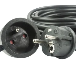Terre Jardin Rallonge électrique extérieure 10 m IP44 câble robuste avec cache prise