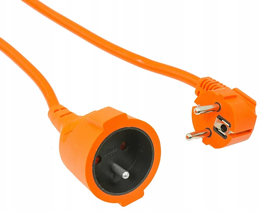 Importdistrib Rallonge Électrique-Rallonge électrique 3x1,0 mm 10 m orange
