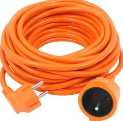 Importdistrib Rallonge Électrique-Rallonge électrique 3x1,0 mm 10 m orange