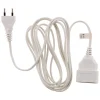 Zenitech Rallonge Électrique-Rallonge 10m - HO3VVH2F 2x0,75mm² 6A - blanc -
