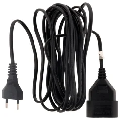 Zenitech Rallonge 5m - HO3VVH2F 2x0,75mm² 6A - noir -