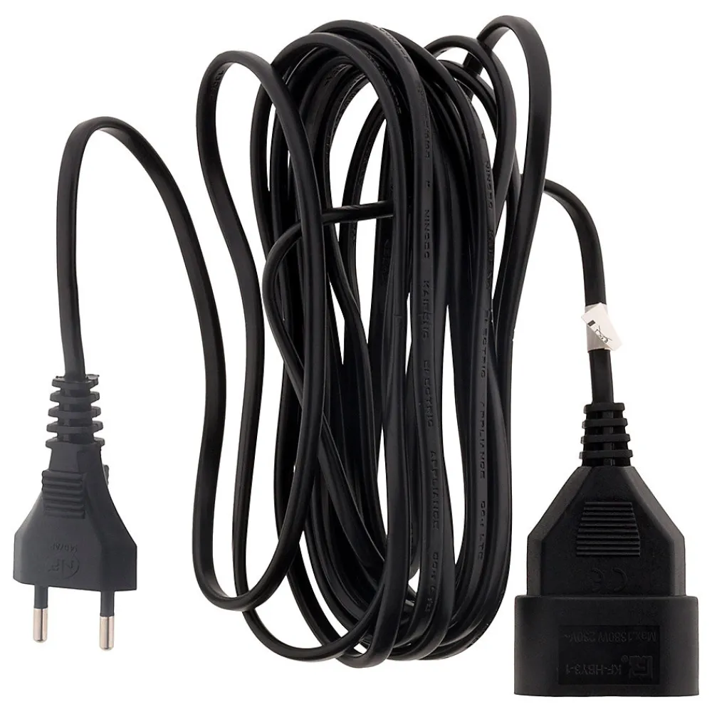 Zenitech Rallonge 2m - HO3VVH2F 2x0,75mm² 6A - noir -