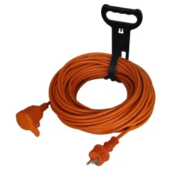 Diall Rallonge Électrique|Rallonge Électrique Et Enrouleur De Jardin-Rallonge orange H05VVF 3G1 5mm² 20m avec clapet