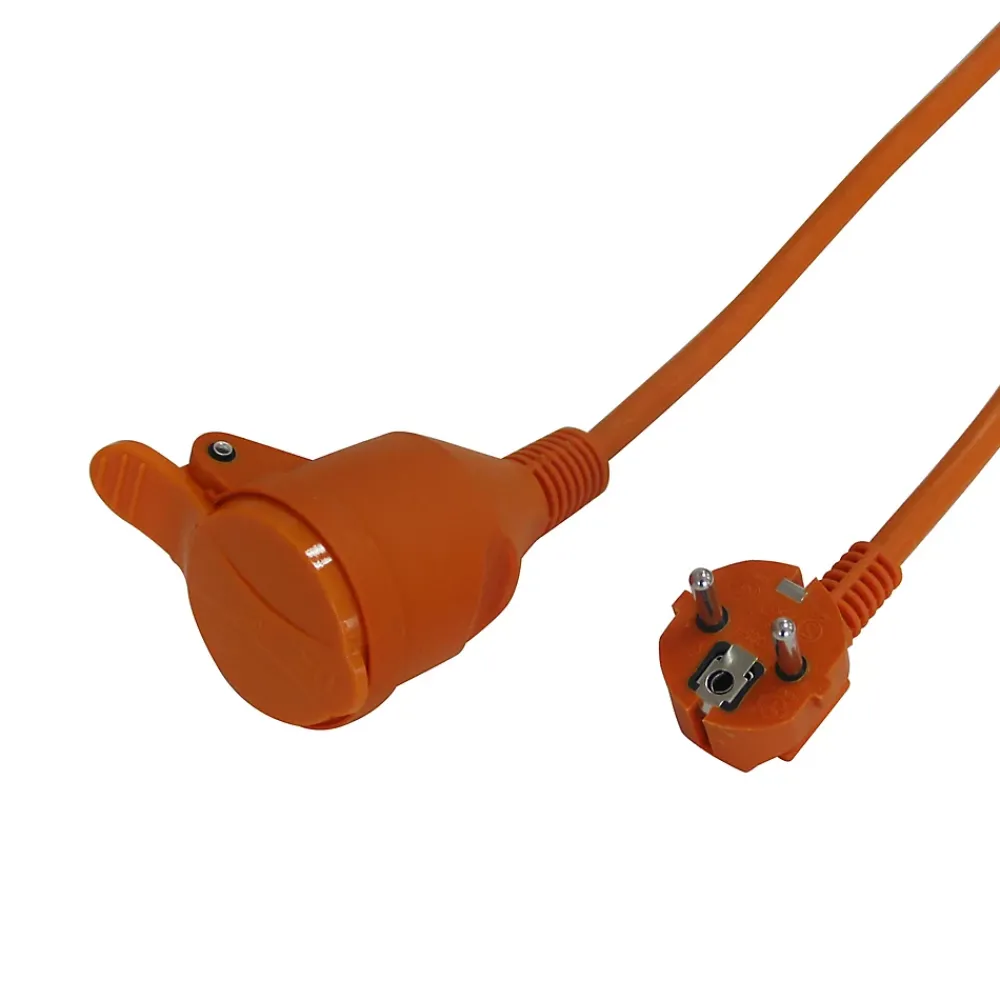 Diall Rallonge Électrique|Rallonge Électrique Et Enrouleur De Jardin-Rallonge orange H05VVF 3G1 5mm² 20m avec clapet