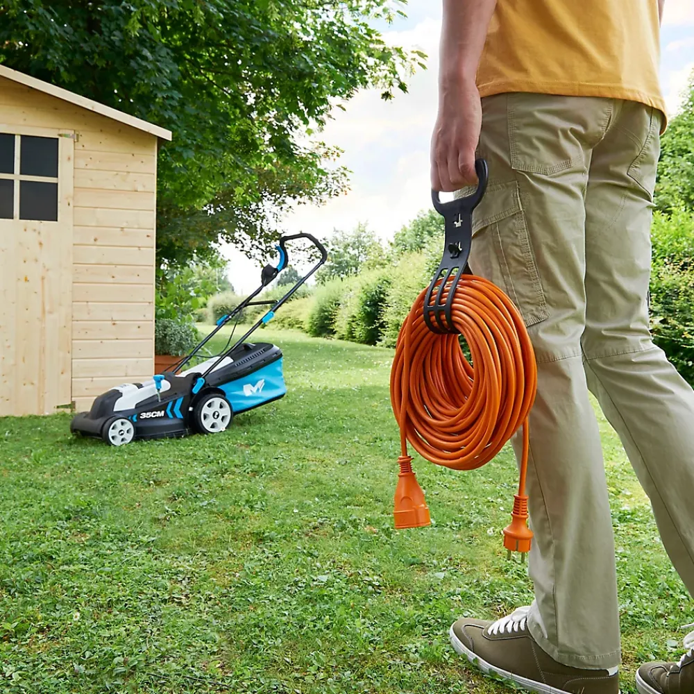 Diall Rallonge Électrique|Rallonge Électrique Et Enrouleur De Jardin-Rallonge orange H05VVF 3G1 5mm² 20m avec clapet