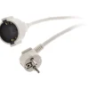 Zenitech Rallonge Électrique-Rallonge Schuko HO5VV-F 3G1,5mm² 5m - blanc -