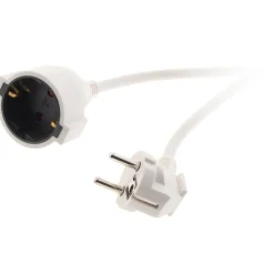 Zenitech Rallonge Schuko HO5VV-F 3G1,5mm² 2m - blanc -