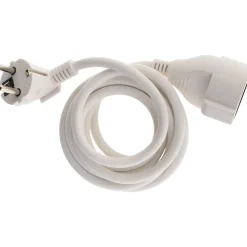 Zenitech Rallonge Schuko HO5VV-F 3G1,5mm² 2m - blanc -