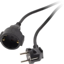 Zenitech Rallonge Électrique-Rallonge Schuko HO5VV-F 3G1,5mm² 10m - noir -