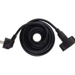 Zenitech Rallonge Électrique-Rallonge Schuko HO5VV-F 3G1,5mm² 5m - noir -