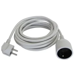 Rallonge Électrique-Rallonge secteur Power3All NFL-001 longueur 5 m câble H05VVF 3G1 5mm² 3680W pour 230V maxi