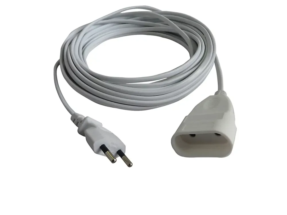 Rallonge 2xG0.75mm² 10m Power1All blanc