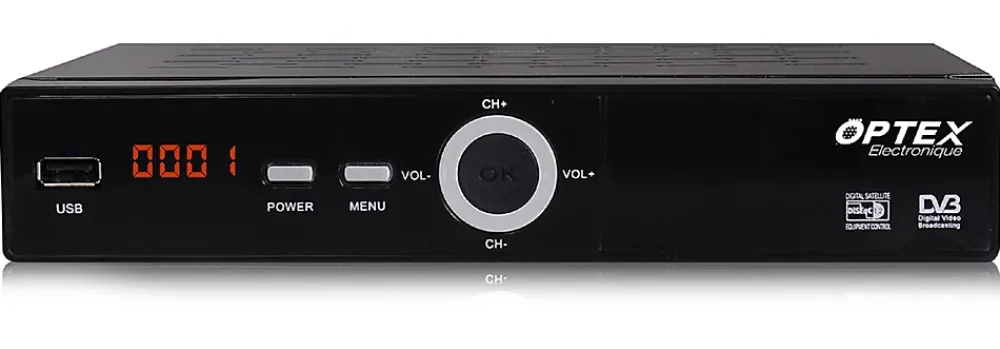 Optex Décodeur Tnt, Télécommande Et Transmetteur-Récepteur satellite numérique ORD 9540
