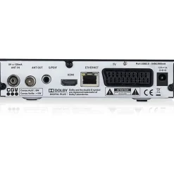 Cgv Décodeur Tnt, Télécommande Et Transmetteur-Récepteur TNT HD ETIMO 2TC double tuner HDMI 1080p USB Ethernet Noir