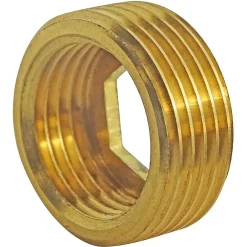 Somatherm for you Raccord À Visser-Réduction laiton avec butée interne Mâle 20/27 (3/4") - Femelle 15/21 (1/2"), lot de 2