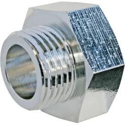 Somatherm for you Raccord À Visser-Réduction laiton chromé Femelle 20/27 (3/4") - Mâle 15/21 (1/2"), lot de 2
