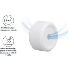 GoodHome Absorbeur D'Humidité-Recharge pour absorbeur d'humidité 2 galets neutre 20m² 450g