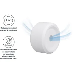 GoodHome Absorbeur D'Humidité-Recharge pour absorbeur d'humidité 2 galets neutre 20m² 450g