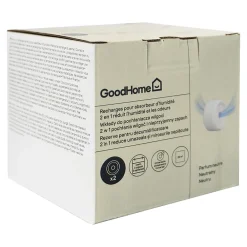GoodHome Absorbeur D'Humidité-Recharge pour absorbeur d'humidité 2 galets neutre 20m² 450g