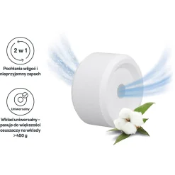 GoodHome Absorbeur D'Humidité-Recharge pour absorbeur d'humidité 2 galets coton 20m² 450g