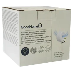 GoodHome Absorbeur D'Humidité-Recharge pour absorbeur d'humidité 2 galets coton 20m² 450g
