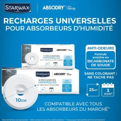 Starwax recharges de 500g universelles pour absorbeur d'humidité