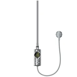 Ml-Design Accessoire Pour Chauffe-Eau-Resistance electrique chrome 600W thermostat avec écran LED mode minuterie