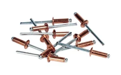 Rapid Rivet cuivre ø4.8 x 12 mm + foret , lot de 50