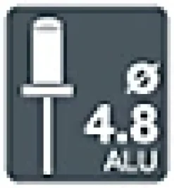 Rapid Rivet POP vendu par 32 5000404 en aluminium coloré Ø.4,8 x L.16 mm