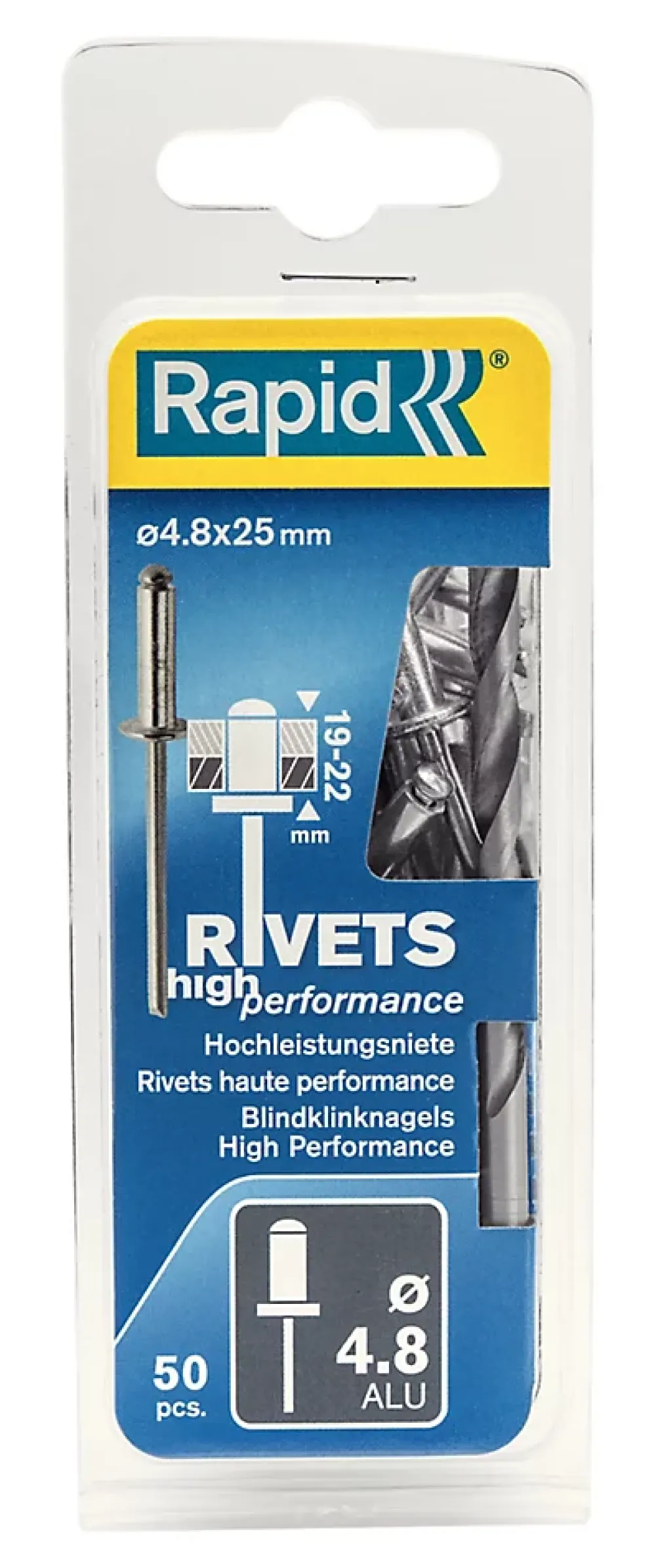 Rapid Rivet-Rivets Haute performance Ø4.8x25mm