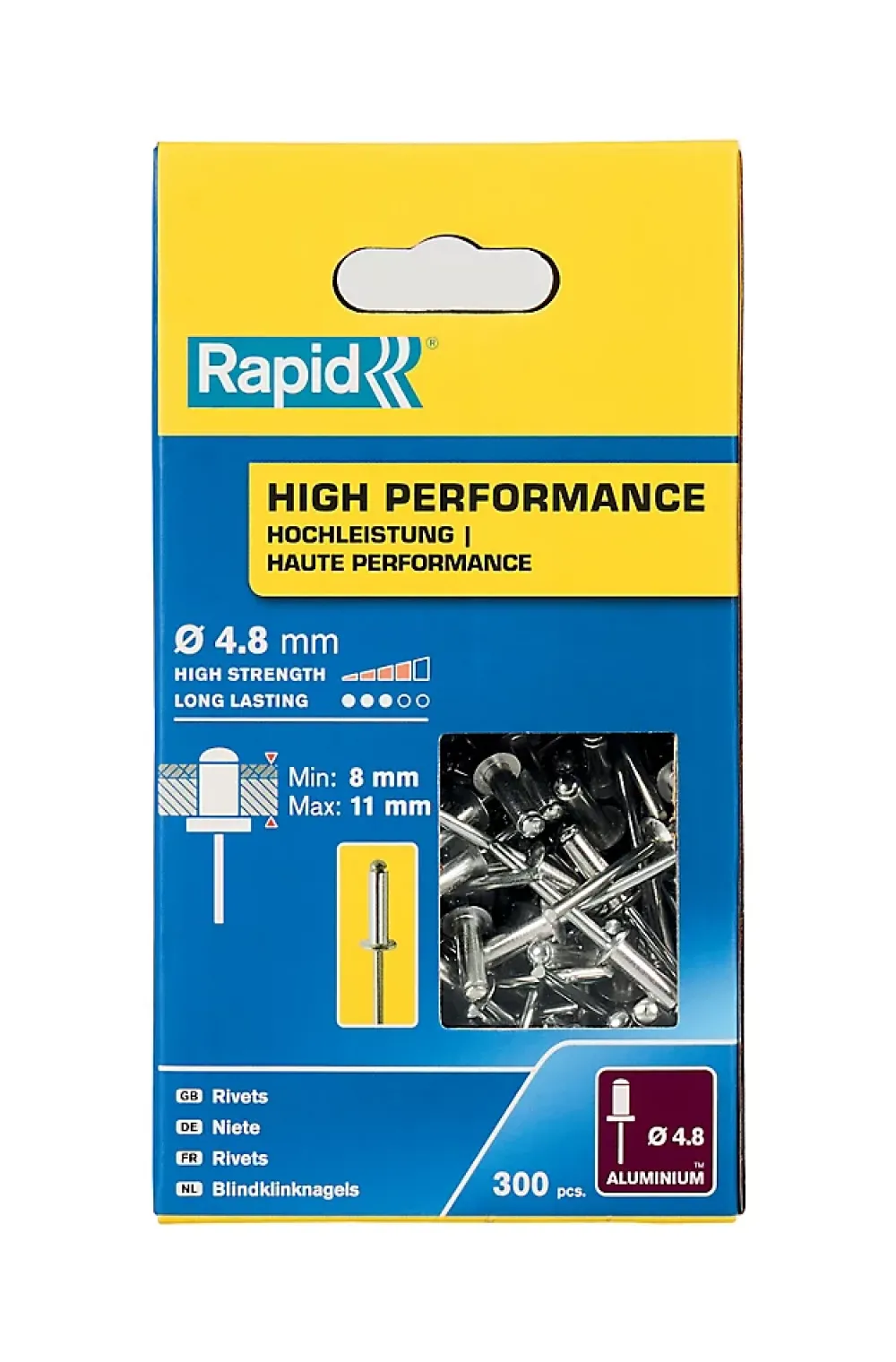 Rapid Rivet-Rivets Haute performance Ø4.8 x 14 mm