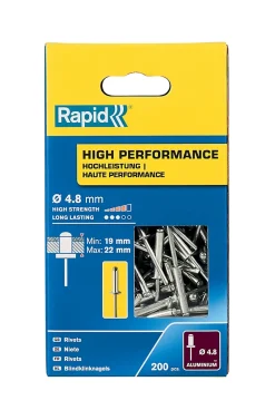 Rapid Rivet-Rivets Haute performance Ø4.8 x 25 mm