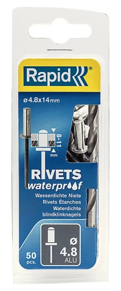 Rapid Rivet-Rivets étanches Ø4.8x14mm aluminium