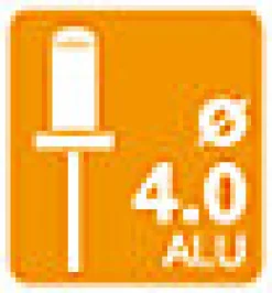 Rapid Rivet-Rivets étanches Ø4.0x12mm aluminium