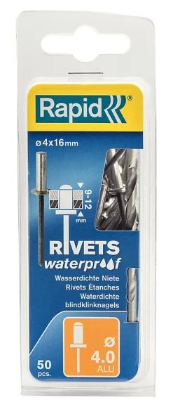 Rapid Rivets étanches Ø4.0x16mm aluminium