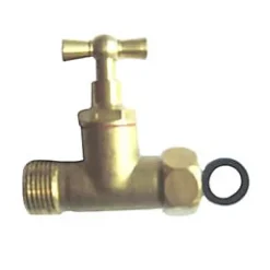 Robinet Chasse D'Eau-Robinet d'arrêt droit brut l.5,5cm H.5 cm doré