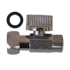Robinet Chasse D'Eau-Robinet d'arrêt droit 1/4 tour chromé 12 x 17