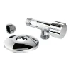 Somatherm for you Alimentation Pour Machine À Laver-Robinet d'arrêt équerre sous-lavabo court, Mâle 12/17 - Tube cuivre Ø10 mm