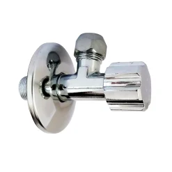 Somatherm for you Alimentation Pour Machine À Laver-Robinet d'arrêt équerre sous-lavabo court, Mâle 12/17 - Tube cuivre Ø10 mm