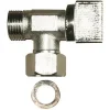 Robinet d'arrêt 1/4 tour laiton chromé 12 x 17