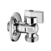 Kiamami Valentina Robinet De Machine À Laver À Bille Chromé Avec Rosace Inox 1/2X3/4