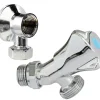 Somatherm for you Alimentation Pour Machine À Laver-Robinet orientable à sortie inclinée pour machine à laver, Entrée Mâle 1/2" - Sortie Mâle 3/4"