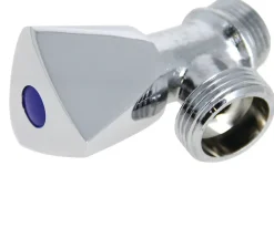 Garis Robinet simple de machine à laver 1/2 3/4 Luxe tête laiton chromé - - B01-RMLZ
