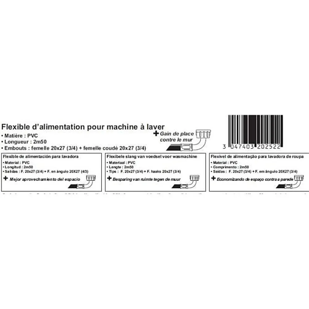 Dipra Robinet simple pour machine a laver - - Male