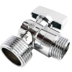 Somatherm for you Alimentation Pour Machine À Laver-Robinet à sphère pour alimentation de machine à laver, Entrée Mâle 1/2" - Sortie Mâle 3/4"