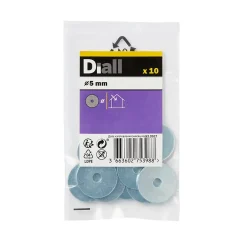 Diall Rondelle-Rondelle plate en acier zingué ø5 mm - 10 pièces