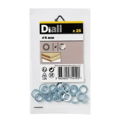 Diall Rondelles cuvettes en acier inoxydable A2 ø 4mm - 25 pièces