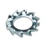 Diall Rondelle-Rondelles dentelée en acier au carbone ø 4mm - 10 pièces