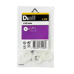Diall Rondelles en nylon ø 10mm - 10 pièces