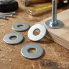 Diall Rondelle-4 rondelles plates larges acier zingué Ø12 mm